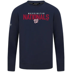 Washington Nationals Levelwear Mandate Carve Tri-Blend Sweatshirt - Navy
