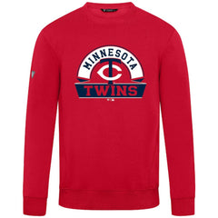 Minnesota Twins Levelwear Zane Banner Arch Sweatshirt - Red