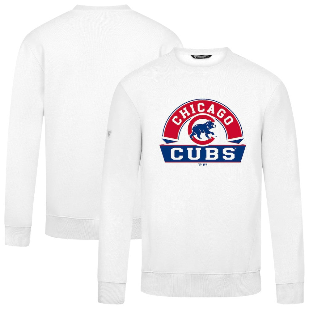 Chicago Cubs Levelwear Zane Banner Arch Sweatshirt - White