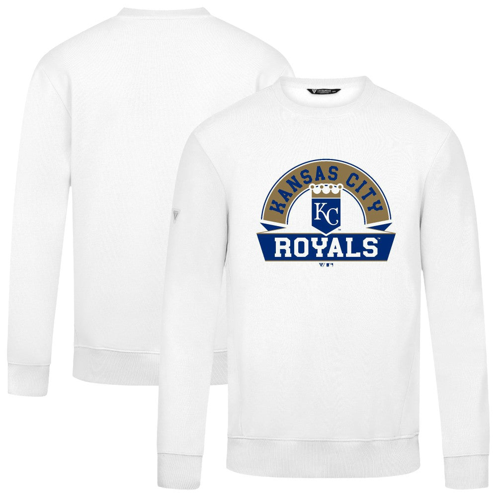 Kansas City Royals Levelwear Zane Banner Arch Sweatshirt - White