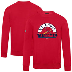 St. Louis Cardinals Levelwear Zane Banner Arch Sweatshirt - Red