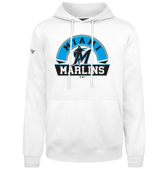 Miami Marlins Levelwear Podium Banner Arch Hoodie - White