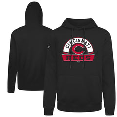 Cincinnati Reds Levelwear Podium Banner Arch Hoodie - Black