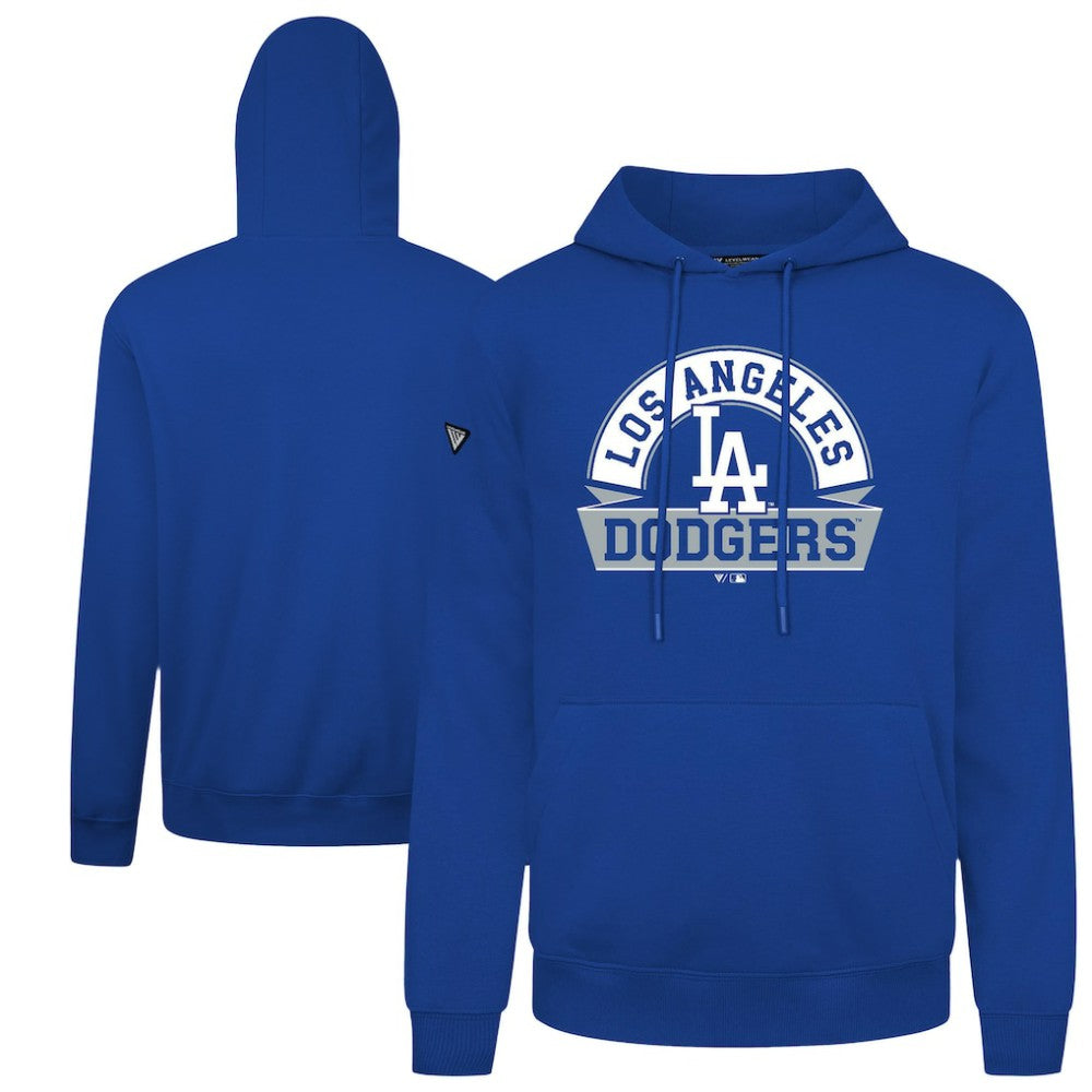 Los Angeles Dodgers Levelwear Podium Banner Arch Hoodie - Royal