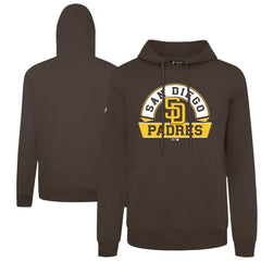 San Diego Padres Levelwear Podium Banner Arch Hoodie - Brown