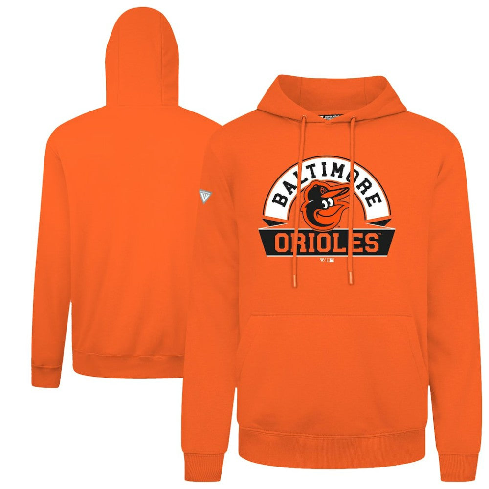 Baltimore Orioles Levelwear Podium Banner Arch Hoodie - Orange