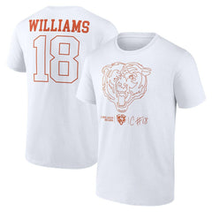 NFL Chicago Bears Caleb Williams Outline Player T-Shirt