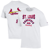 St. Louis Cardinals Champion 3-Hit Jersey T-Shirt - White