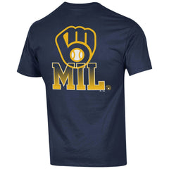 Milwaukee Brewers Champion Jersey T-Shirt - Navy