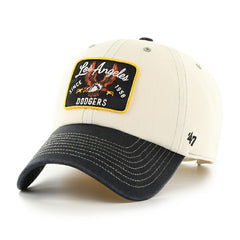 Los Angeles Dodgers Keepsake Collection Clean Up Adjustable Hat - Natural/Black | 47 brand
