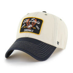 St. Louis Cardinals Keepsake Collection Clean Up Adjustable Hat - Natural/Black | 47 brand