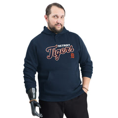 Detroit Tigers G-III Sports by Carl Banks Adaptive Lockup Fleece Hoodie - Navy