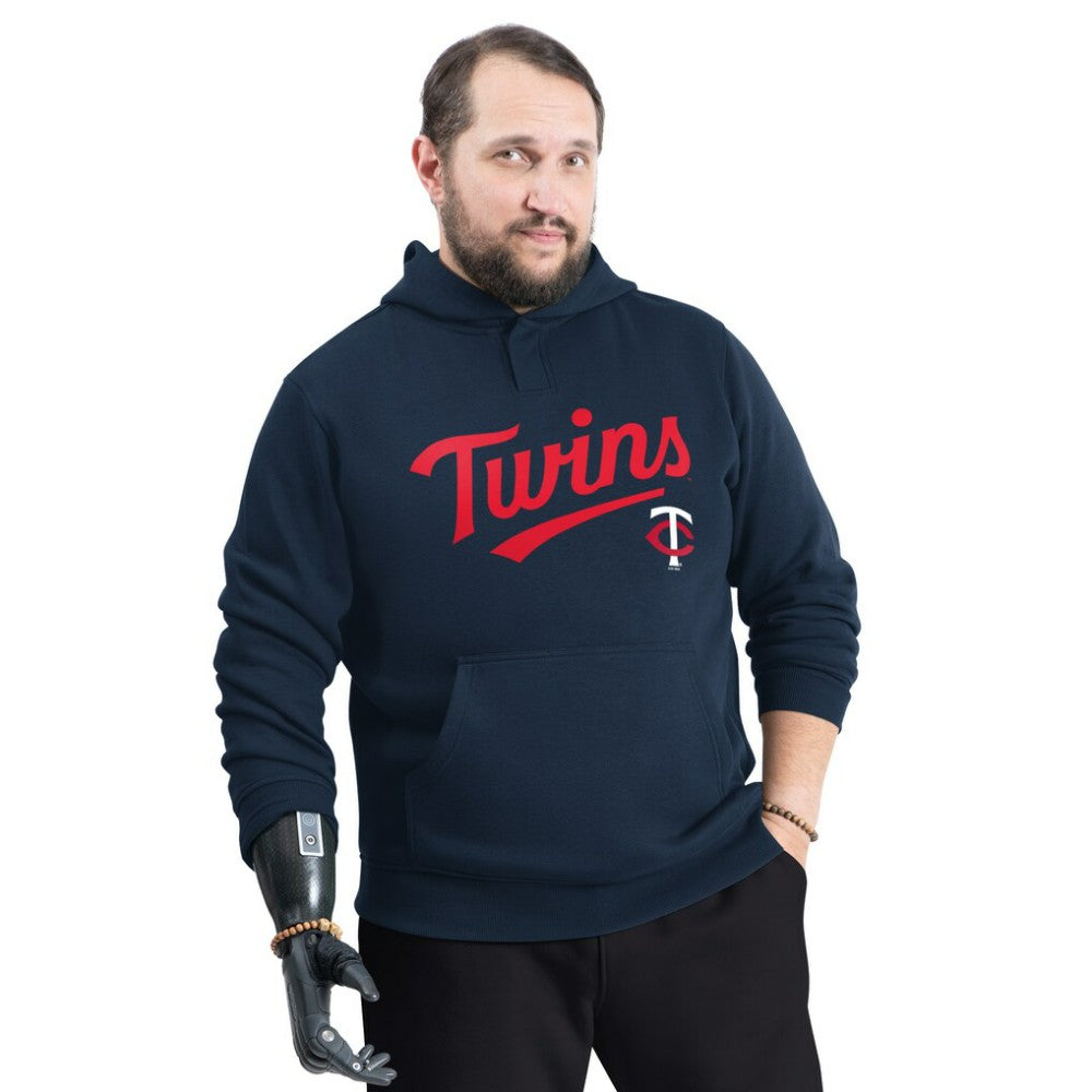 Minnesota Twins G-III Sports by Carl Banks Adaptive Lockup Fleece Hoodie - Navy