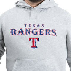 Texas Rangers G-III Sports by Carl Banks Adaptive Lockup Fleece Hoodie - Gray