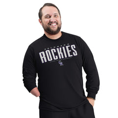 Colorado Rockies G-III Sports by Carl Banks Adaptive Long Sleeve T-Shirt - Black