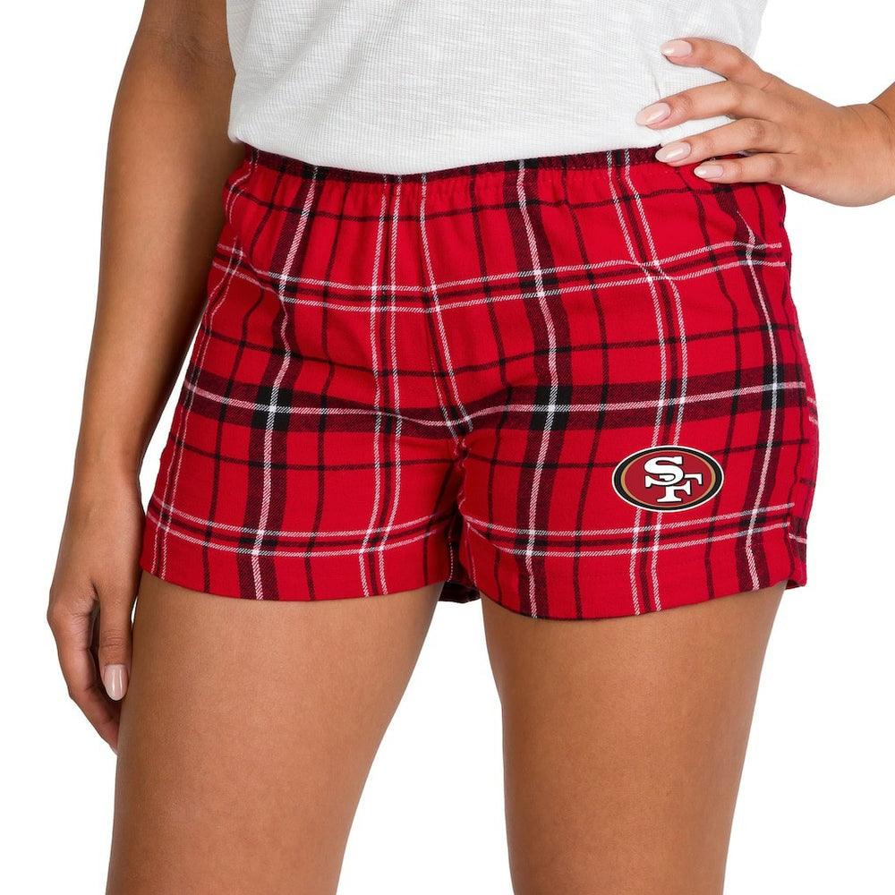 NFL San Francisco 49ers Concepts Sport Women's Ultimate Flannel Shorts
