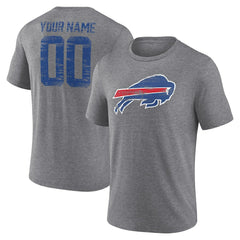 NFL Buffalo Bills Heritage Custom Name & Number Tri-Blend T-Shirt