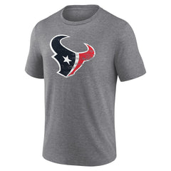 NFL Houston Texans Heritage Custom Name & Number Tri-Blend T-Shirt