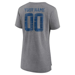 NFL Indianapolis Colts Women's Heritage Custom Name & Number Tri-Blend T-Shirt