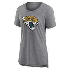 NFL Jacksonville Jaguars Women's Heritage Custom Name & Number Tri-Blend T-Shirt