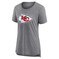 NFL Kansas City Chiefs Women's Heritage Custom Name & Number Tri-Blend T-Shirt