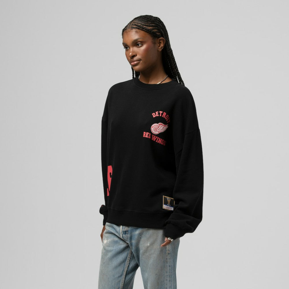 Detroit Red Wings Mitchell & Ness Women's Vintage Crewneck Sweatshirt