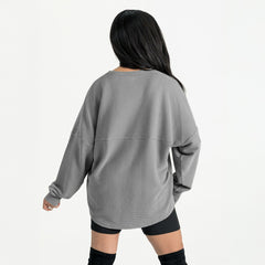 NFL Detroit Lions Gameday Couture Women's Oversized Pure Motion Corded Sweatshirt