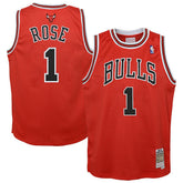 Derrick Rose Chicago Bulls Youth 2008/09 Hardwood Classics Swingman Jersey sale - Red | Mitchell & Ness discount