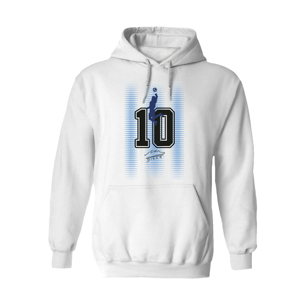 Diego Maradona Argentina National Team Vive La Fete Women's Number & Signature Pullover Hoodie / Soccer Outlet
