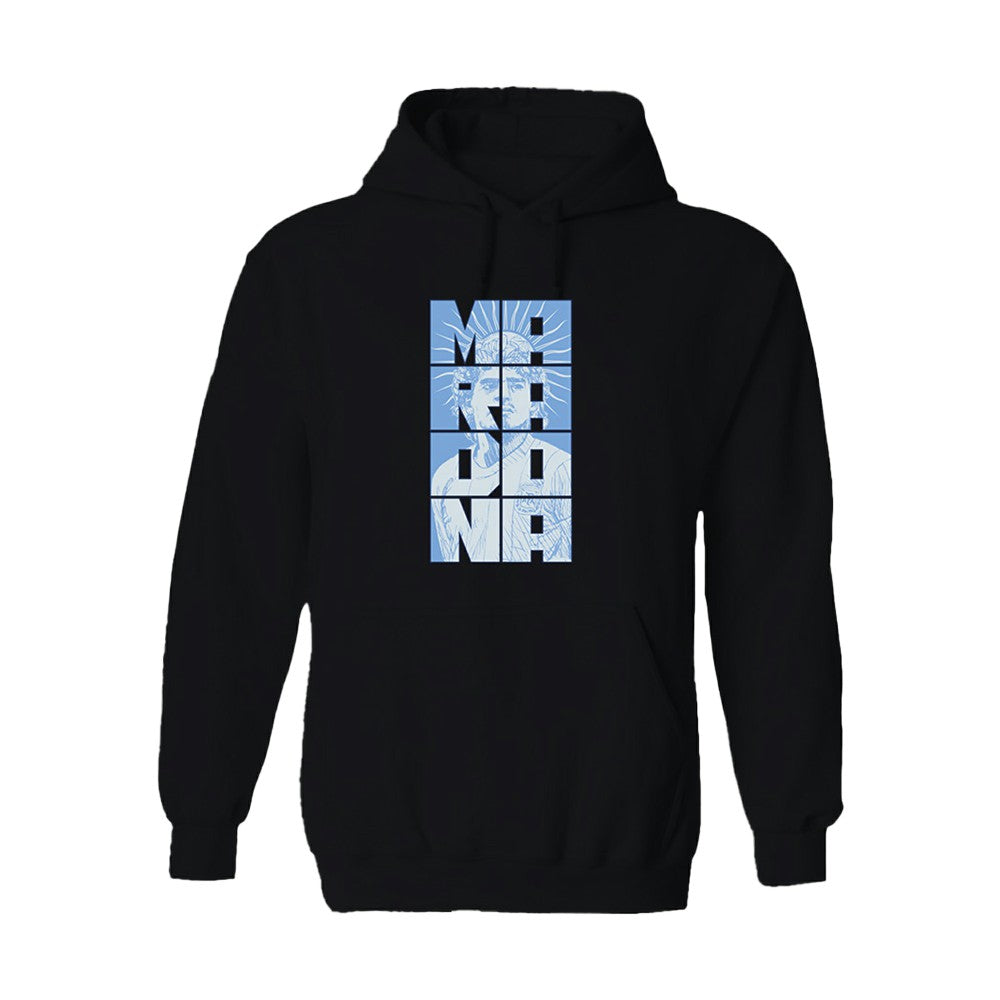 Diego Maradona Argentina National Team Vive La Fete Portrait Hoodie / Soccer For sale
