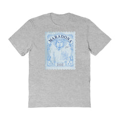 Diego Maradona Argentina National Team Vive La Fete Vintage Stamp T-Shirt / Soccer For sale