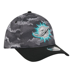 NFL Miami Dolphins Camo A-Frame 39THIRTY Flex Hat