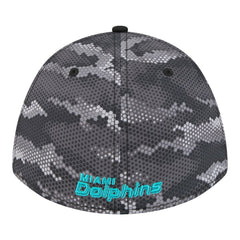 NFL Miami Dolphins Camo A-Frame 39THIRTY Flex Hat