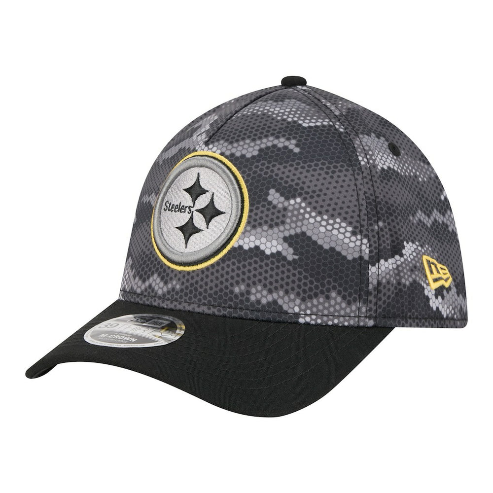 NFL Pittsburgh Steelers Camo A-Frame 39THIRTY Flex Hat