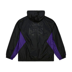 Sacramento Kings Playmaker Full-Zip Hooded Windbreaker Jacket - Black | Mitchell & Ness discount