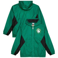 Boston Celtics Playmaker Full-Zip Hooded Windbreaker Jacket - Kelly Green | Mitchell & Ness outlet