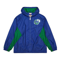 Dallas Mavericks Playmaker Full-Zip Hooded Windbreaker Jacket sale - Blue | Mitchell & Ness online