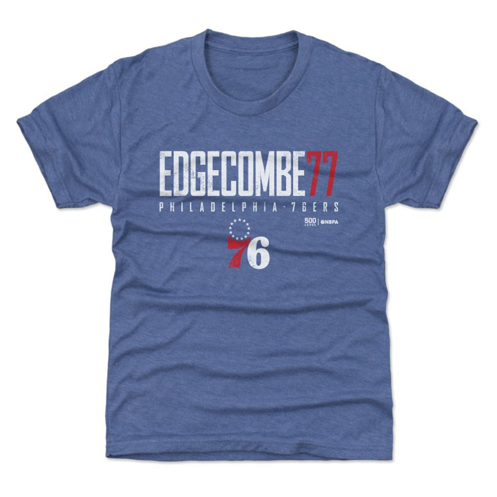 VJ Edgecombe Philadelphia 76ers 500 Level Youth Elite Name & Number T-Shirt - Royal outlet