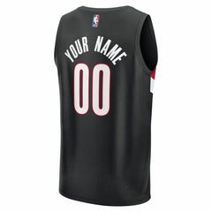 Portland Trail Blazers Fast Break Replica Custom Jersey - Icon Edition - Black | Fanatics discount