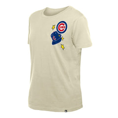 Chicago Cubs Women's Stars & Cap T-Shirt - Cream | New Era