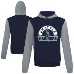 Seattle Mariners Levelwear Throwback Ultimate Banner Arch Hoodie - College Navy