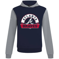Atlanta Braves Levelwear Throwback Ultimate Banner Arch Hoodie - Navy