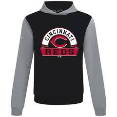 Cincinnati Reds Levelwear Throwback Ultimate Banner Arch Hoodie - Black