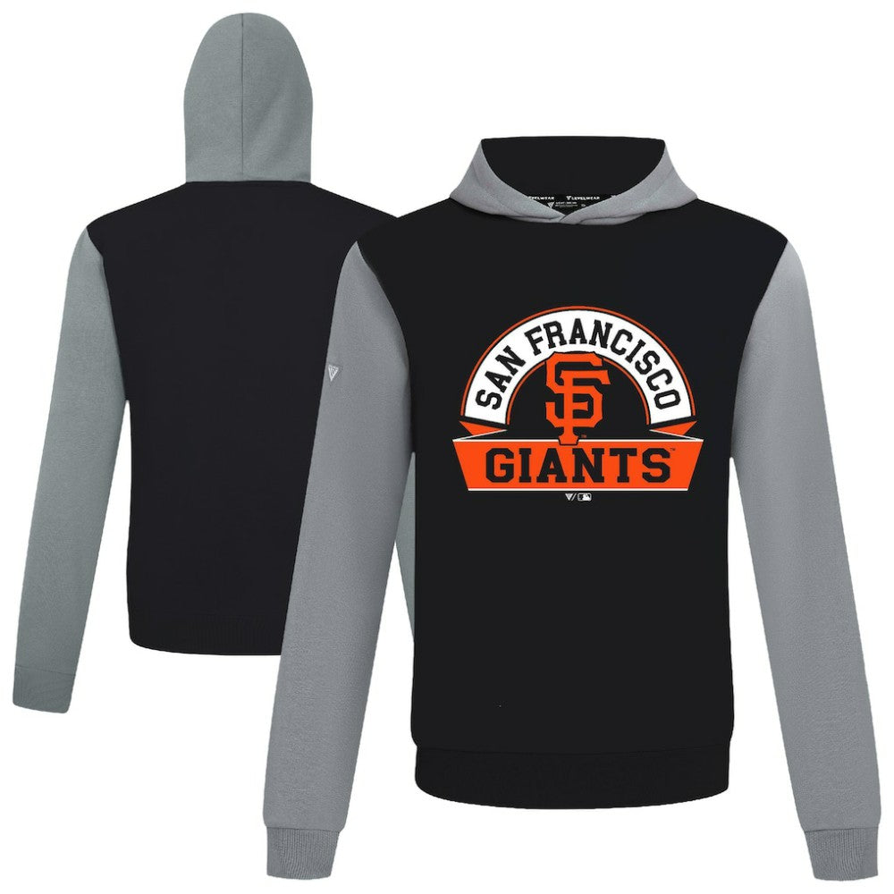 San Francisco Giants Levelwear Throwback Ultimate Banner Arch Hoodie - Black