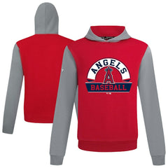 Los Angeles Angels Levelwear Throwback Ultimate Banner Arch Hoodie - Red