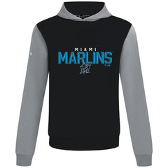Miami Marlins Levelwear Throwback Carve Ultimate Hoodie - Black