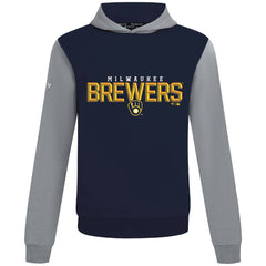 Milwaukee Brewers Levelwear Throwback Carve Ultimate Hoodie - Navy