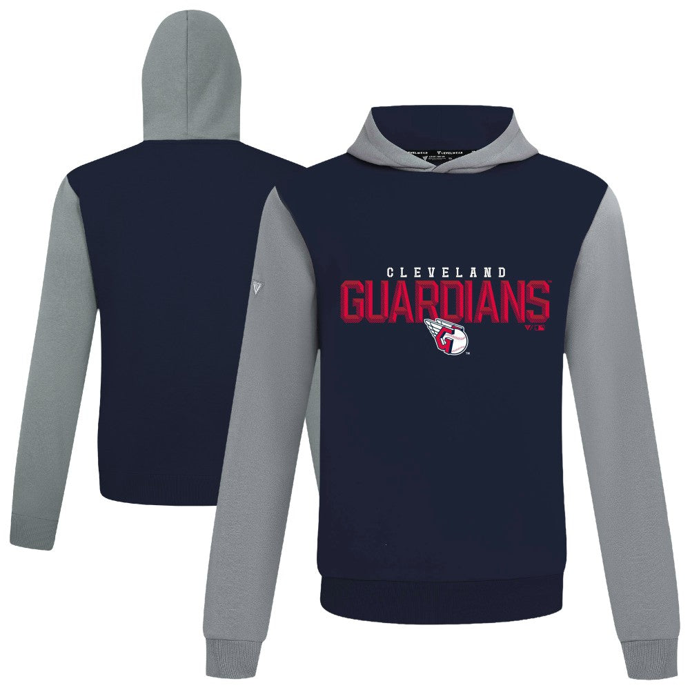 Cleveland Guardians Levelwear Throwback Carve Ultimate Hoodie - Navy