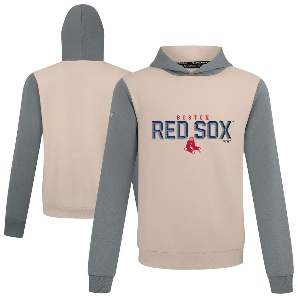 Boston Red Sox Levelwear Throwback Carve Ultimate Hoodie - Sand