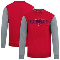St. Louis Cardinals Levelwear Throwback Ultimate Carve Sweatshirt - Red